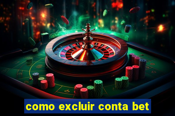 como excluir conta bet