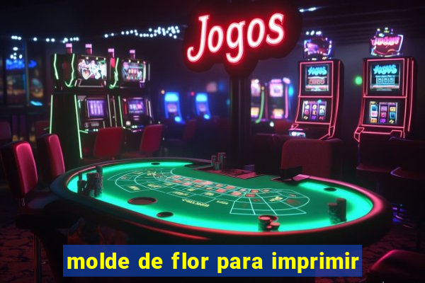 molde de flor para imprimir