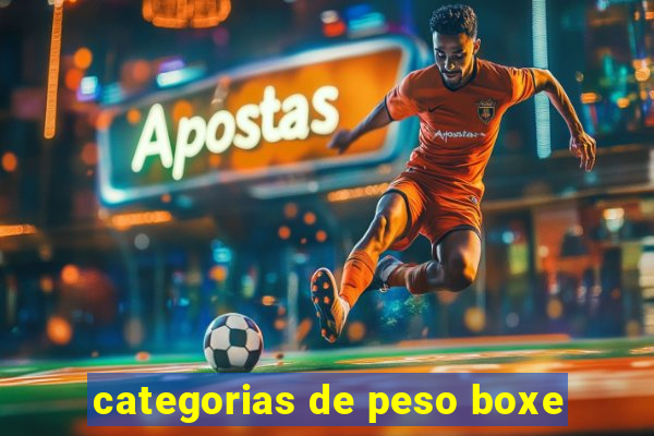 categorias de peso boxe