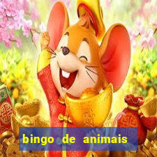 bingo de animais para educa??o infantil