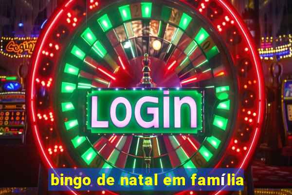 bingo de natal em família