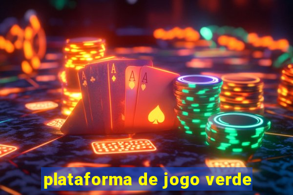 plataforma de jogo verde