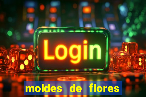 moldes de flores gigantes para imprimir